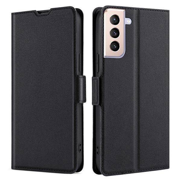 Flip Cover Compatible With Samsung Galaxy S21 Side Buckle Leather Cover