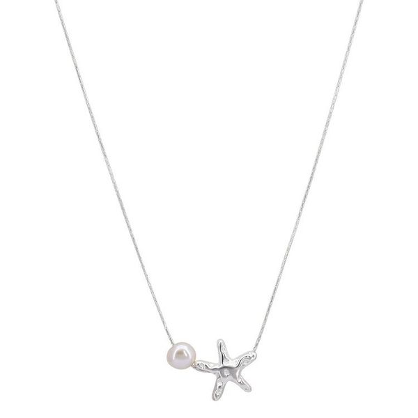 Starfish pearl necklace
