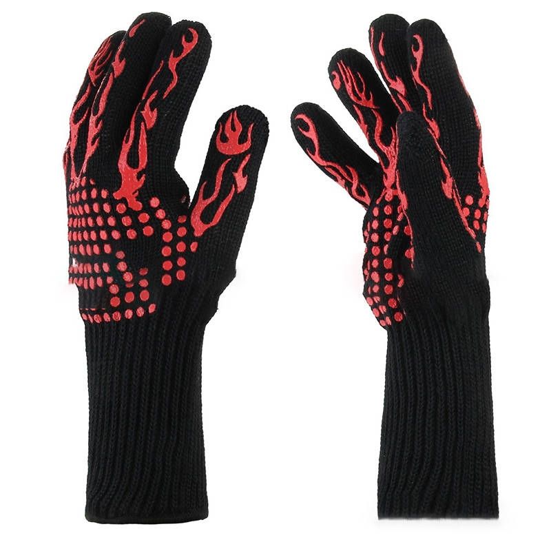 Heat Resistant Braai & Grill Gloves (Red/Black) | Buy Online in South ...