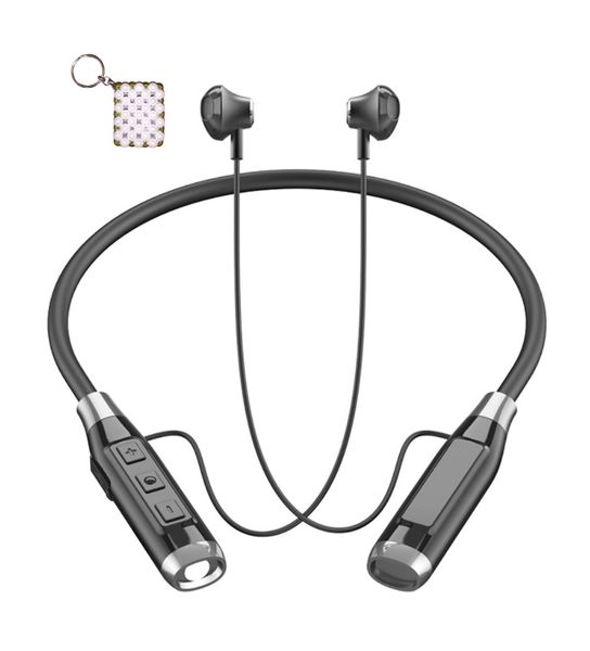 HiFi Stereo Sound Neck Mounted Headphone With Keyring