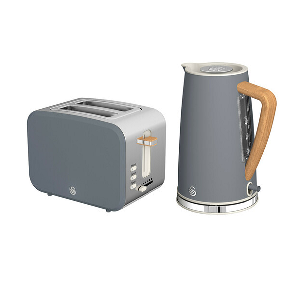 Swan Nordic Range Kettle & 2 Slice Toaster (slate grey) Shop Today