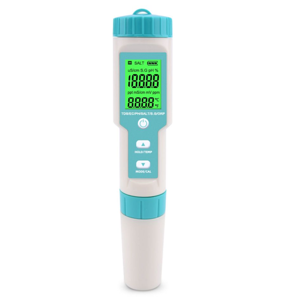 Salinity pen, seven-in-one water quality tester