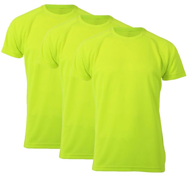 Moisture Wicking T-Shirt - Lime (3 Pack image