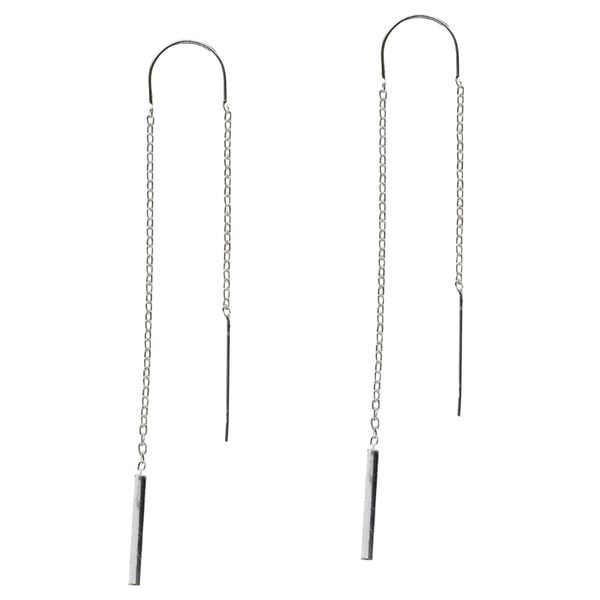 Silverbird 925 Sterling Silver Drop Threader Earrings