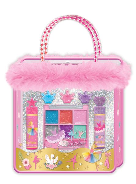 Ballerina Fancy Beauty Bag with Eyeshadow, Lip Balm &amp; Hair Accesories