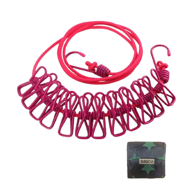 Outdoor Portable Camping Washing Line With Added Reusable Bag