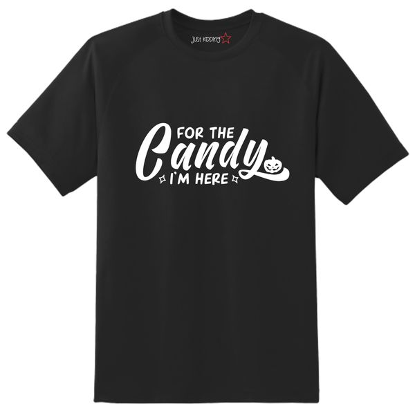 Just Kidding Boys "For The Candy I'm Here" Short Sleeve Tshirt Black