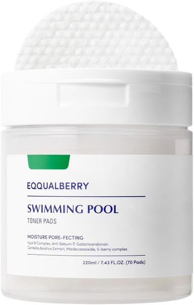 EQQUALBERRY Swimming Pool Toner Pads 70pads 220ml