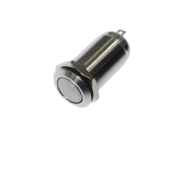 AVP12F-L1S 12mm Vandal-Proof Latching Push Button Switch 2A 36VDC IP65