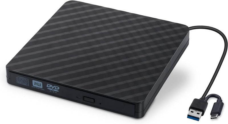 External DVD Player - External CD/DVD Drive USB 3.0/Type C Optical