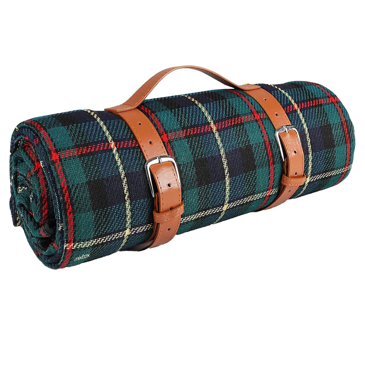 Mix Box Camping Picnic Beach Mat/Blanket with PU Leather Handle 150cmx200cm