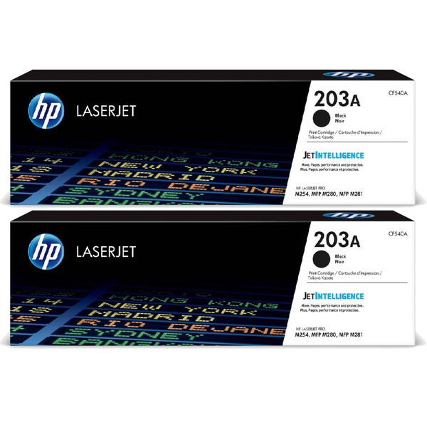 HP 203A Black LaserJet Toner Cartridge - 2 PACK