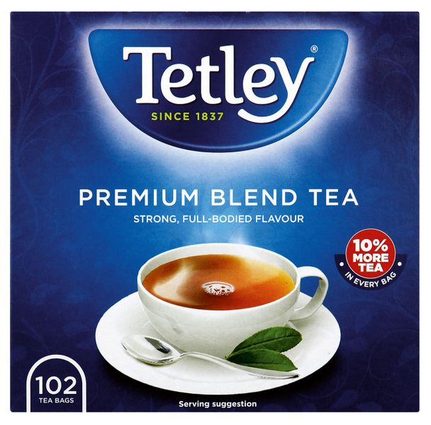 Tetley Premium Black Tea 102's Pack of 4