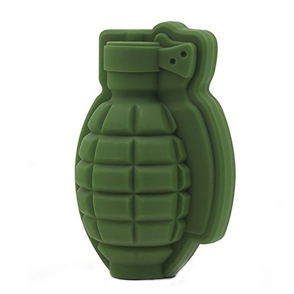 3D Grenade Ice Cube Mold Whisky Ice Ball Maker Serie Weapon Ice Mould Tray