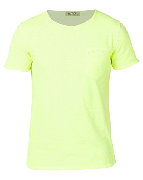 UB Creative Mens Slim Fit Tee Neon Yellow
