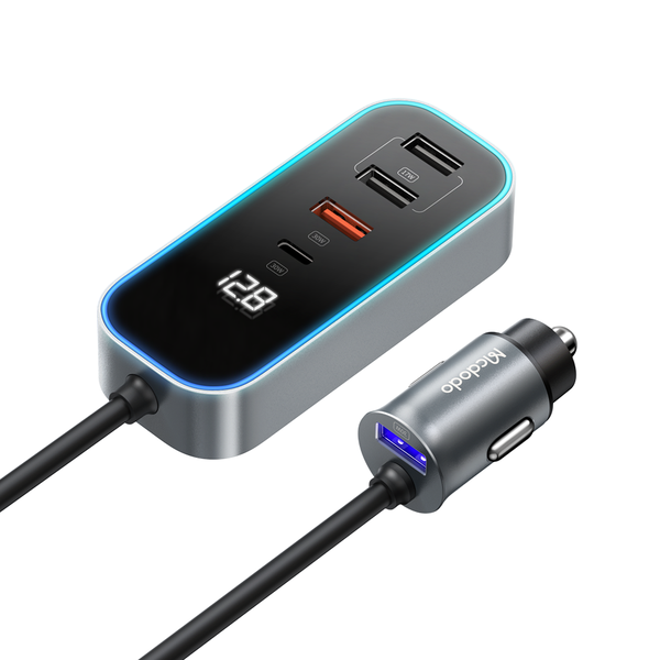 Mcdodo 107w Fast Charging 5 Port Fast Car Charger ( USB C - USB A ) 1.5M