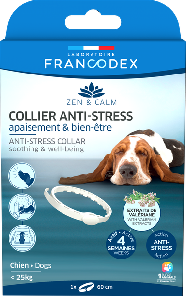 Anti-Stress Collar for Dogs - Calming Solution with Valerian Essential Oil