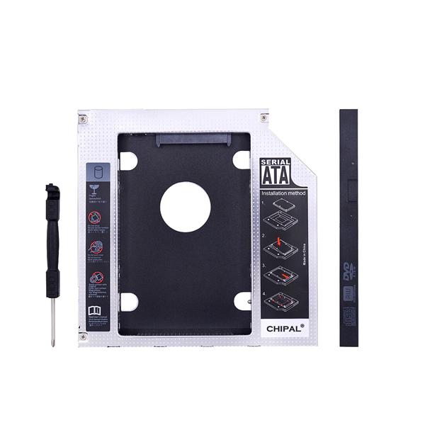 12.7mm Notebook Universal SATA 3.0 2nd HDD for 2.5" 2TB SSD Case Q-T97