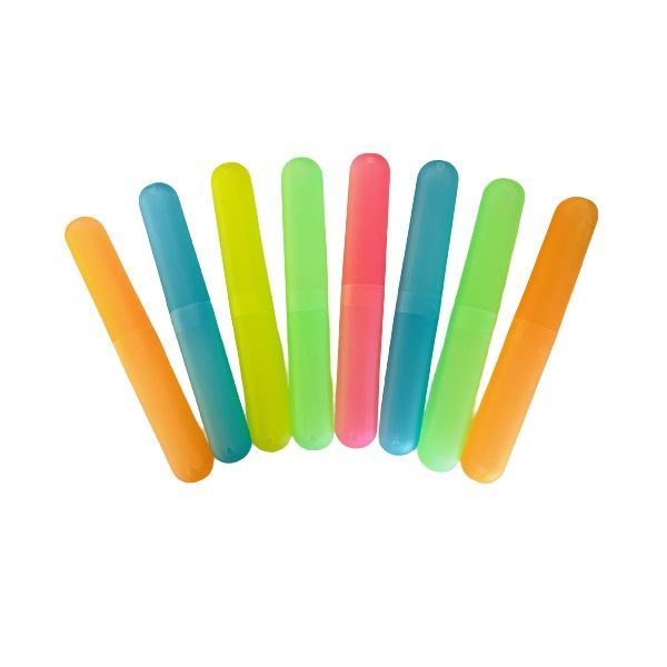 Travel Tooth Brush Holder Case 20cm - (8 Piece)