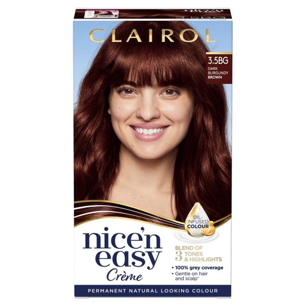 Nice 'n Easy Permanent Hair Colour Cr me - Burgundy Brown 3.5BG