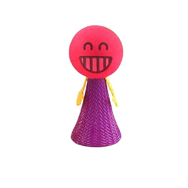 4 Pieces Quality Fun Jumping Bouncy Ball Heads With Cute Faces