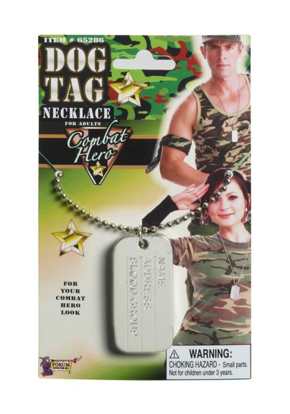 Combat Hero Dog Tags x2