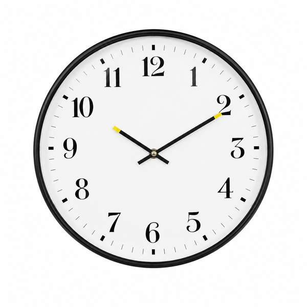 J J CloudLine Modern Living UrbanNest Silent Wall Clock