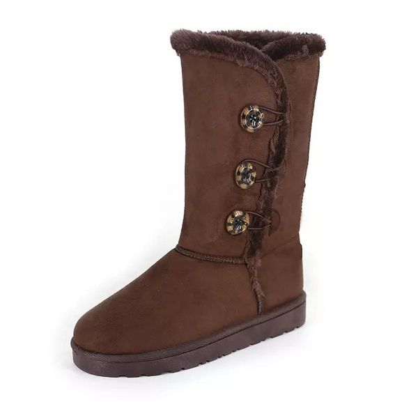 Winter Women fur Warm Boots - Brown