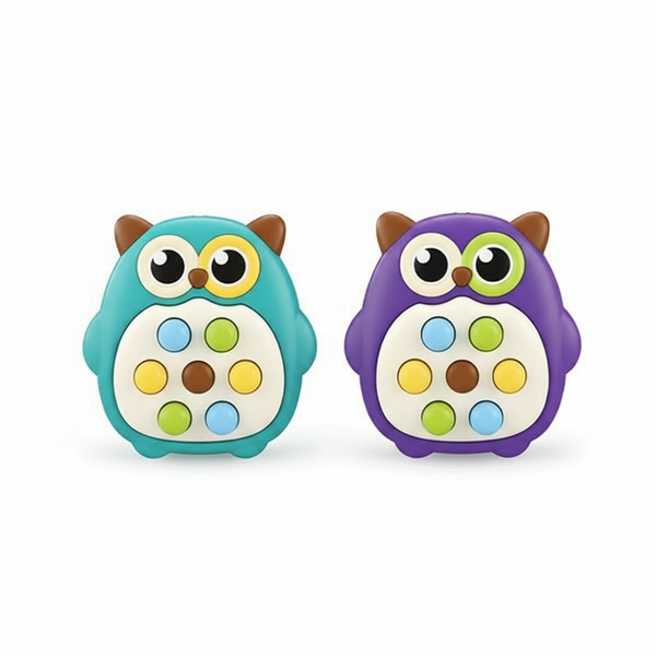 2Pcs Owl Sensory Whack-A-Mole Fun Pressing Game In 3 Colors