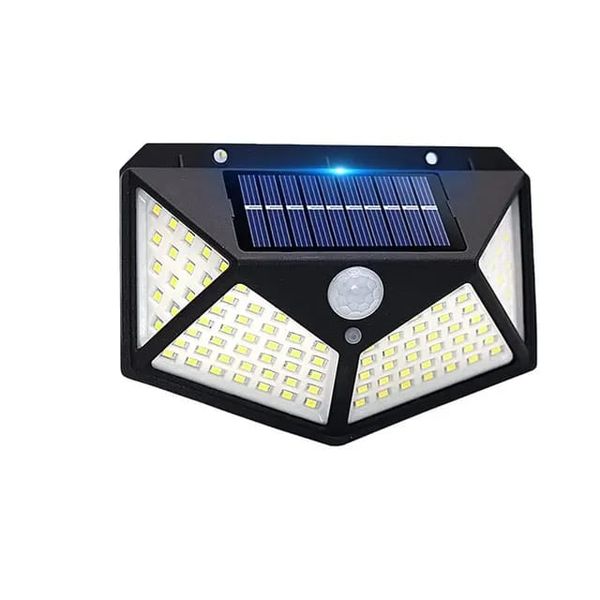 Outdoor Powered 100 LED Waterproof Motion Sensor Solar Wall Garden Light