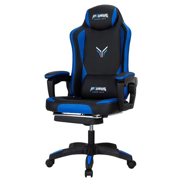 Gaming Chair - E4936 - Black, Blue Bionic Leather Fabric