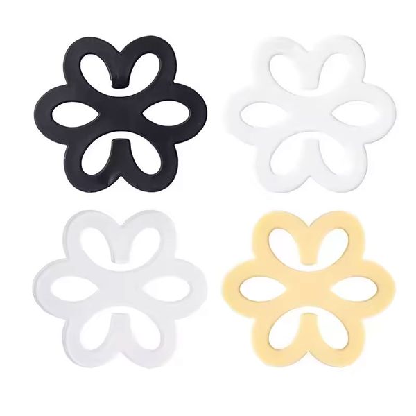 4pcs Flower Shaped Bra Strap Clips, Non-slip Buckles