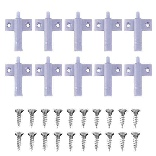10x Quiet Close Kitchen Cabinet Door Drawer Closer Damper+Screws Grey