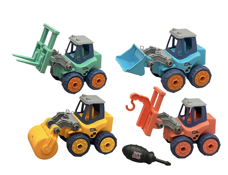 Unleash creativity with the TVB Take Apart Construction Vehicle Toy Set!