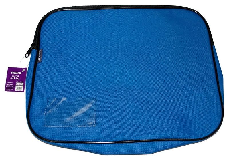 NEXX Canvas Gusset Book Bag (Blue)