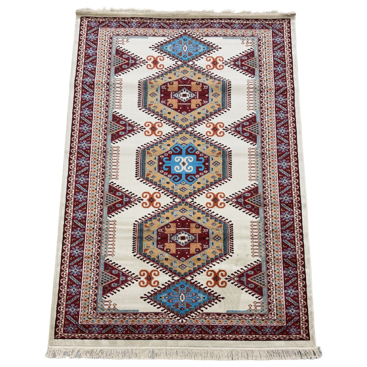 Rugs & Decor / Beautiful Beige Cream Bakhtiyari Rug- 300 x 200 cm