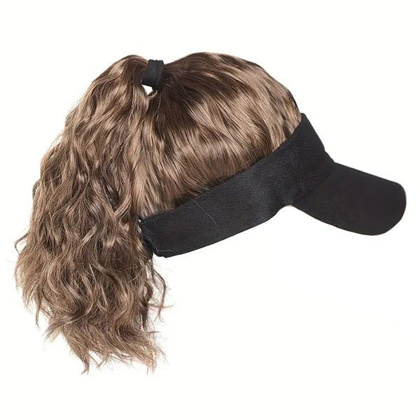 Hat Wig Baseball Cap Wig Extension Realistic Natural Wig