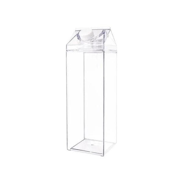 Set Of Two 500ML Transparent Square Cup