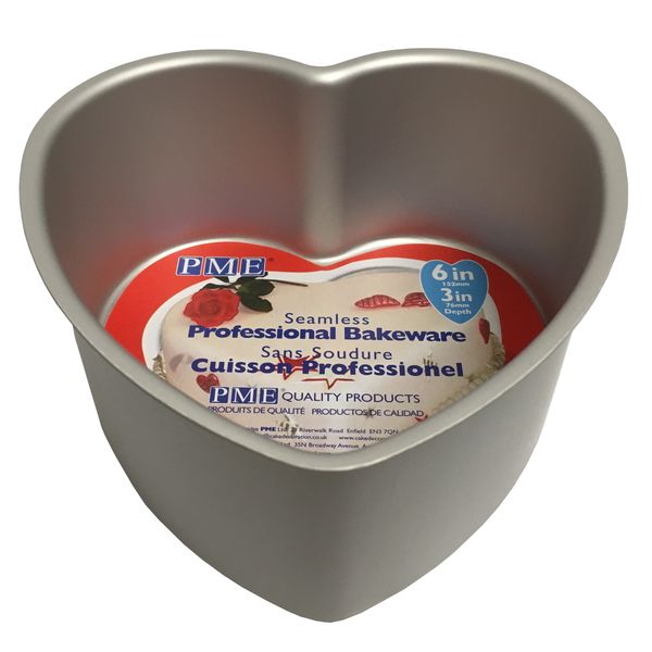 PME - Heart Love Valentines Mould Cake Cooking Baking Tin Pan Tray 6 x 3-Inches