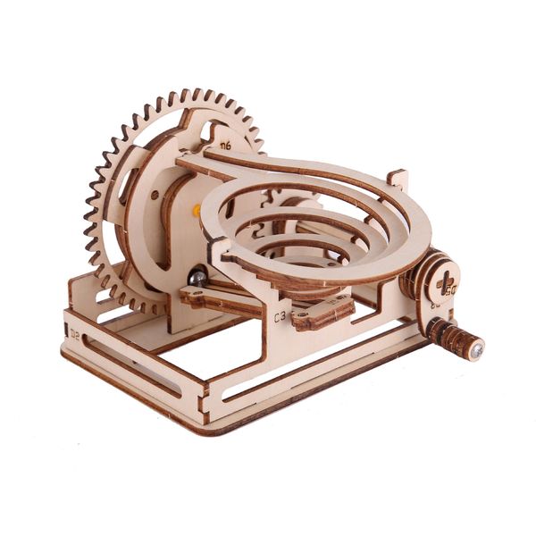 Spiral Running 3D Wooden Puzzle DIY Model Building Kit