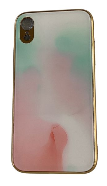 Pastel Pink and Green back case for iPhone XR