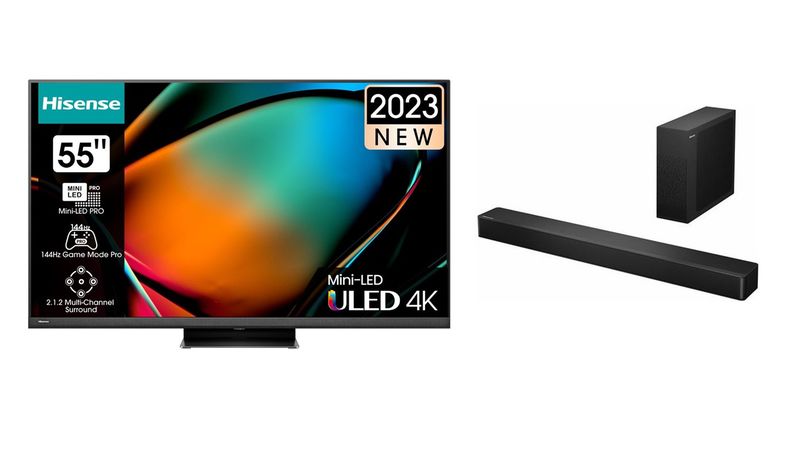Hisense 55" U8K 144Hz 4K Smart Mini-LED with Hisense Bluetooth Sound System