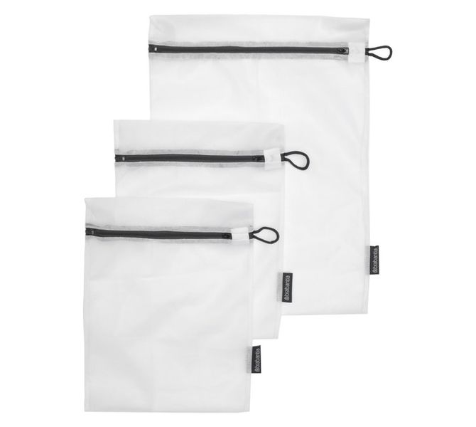 3 Piece Wash Bag Set White 445 x 338 x 10 mm