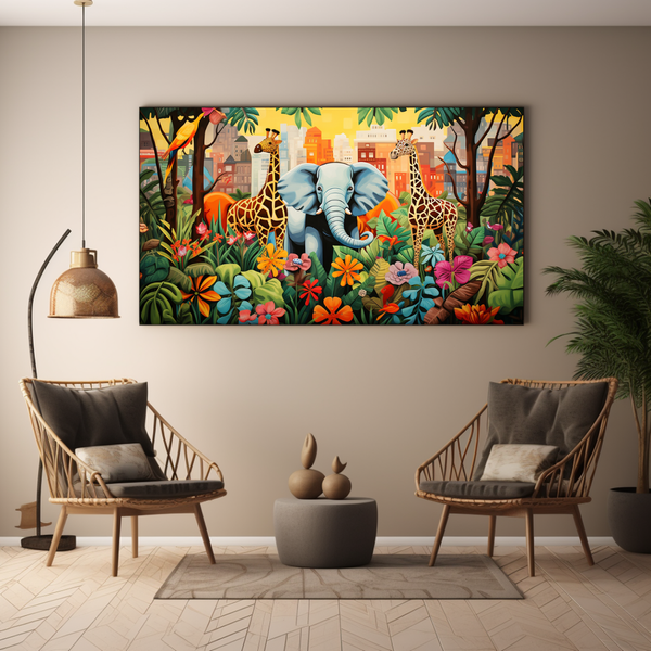 Canvas Wall Art - Street Art Cartoon - BK0174
