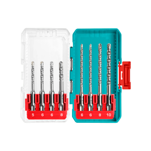 TOTAL - Hammer SDS Plus Drill Bit Set - 8 Pcs