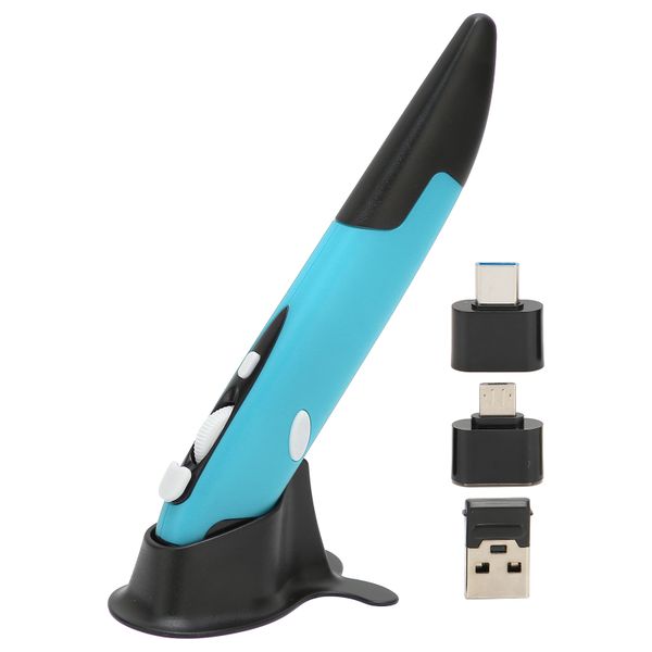 Pen Mouse Laptop Wireless Adjustable Blue