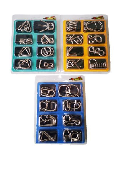3D Metal Puzzles Challenge - Set of 24