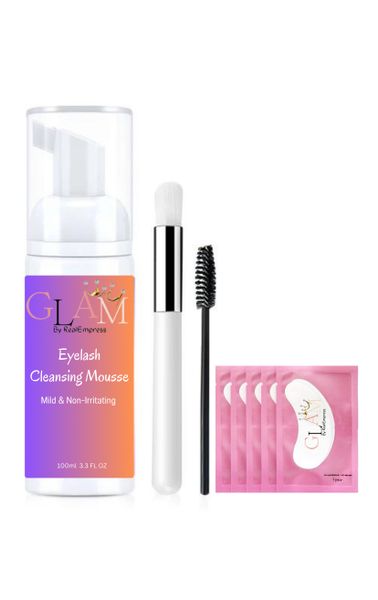 GLAM's Eyelash Extension &amp; Eye Make Up Cleansing Kit