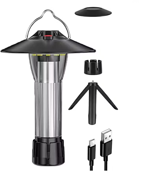 Multi-functional Rechargeable LED Flashlight with Magnetic Base &amp; Stand