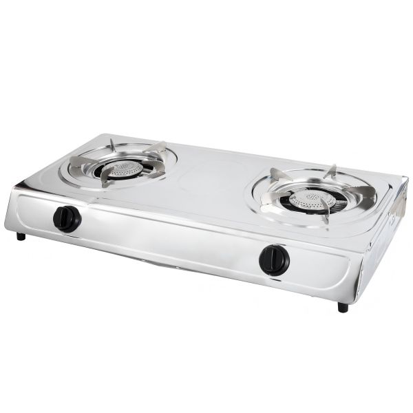 RH-2650 2Burner Stainless Steel Gas Stove Automatic Electronic Ignition